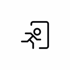 Exit Vector Icon Sign Symbol