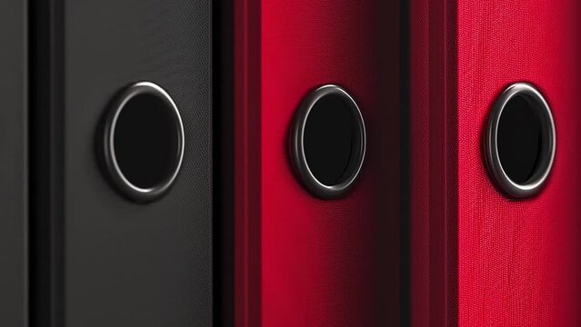 Folders with documents in the office