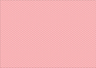 日本の伝統紋様 菱のシームレスパターン 赤