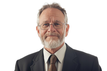  Senior Executive with Beard and Glasses Isolated Transparent PNG