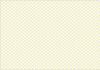 日本の伝統紋様 菱のシームレスパターン 黄