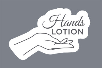 Hands lotion, skincare and treatment advertising