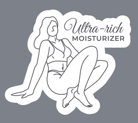 Ultra rich moisturizer, beauty products emblem