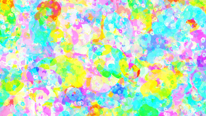 Fototapeta na wymiar colorful confetti background flowers geometric texture 