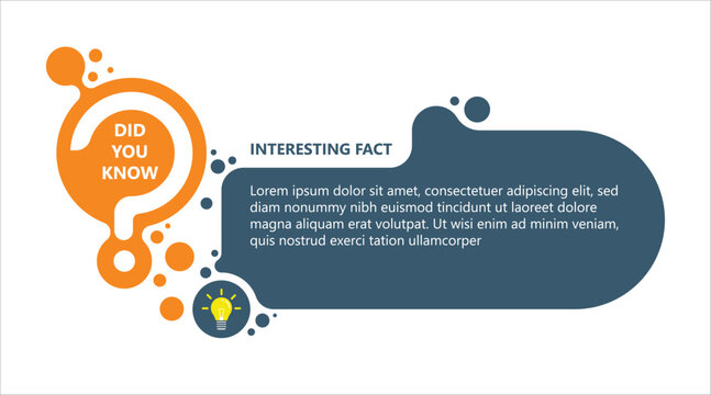 Did you know banner flat design template for education, business, advertising