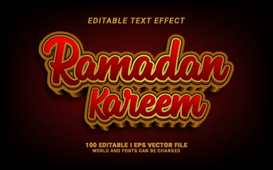 luxury ramadan kareem text effect