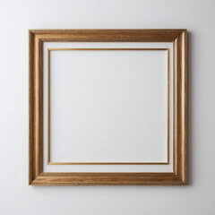 Empty frame on a wall mockup template blank picture frame