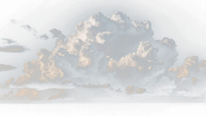 Fototapeta na wymiar realistic cinematic cloud isolated