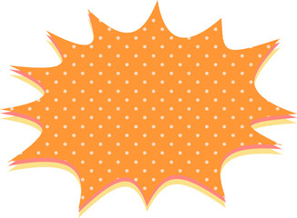 speech bubble with dots halftone