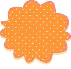 speech bubble with dots halftone
