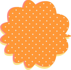 speech bubble with dots halftone