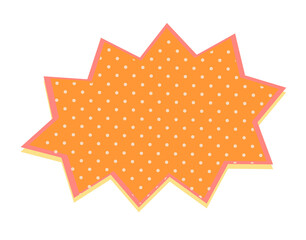 speech bubble with dots halftone