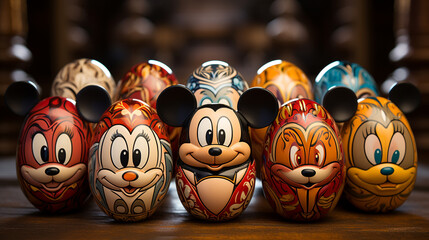Fototapeta premium Cartoon Egg Cute