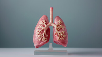 lungs anatomy plastic science miniature models of human organs for chronic diseases and school science class education isolated background - obrazy, fototapety, plakaty