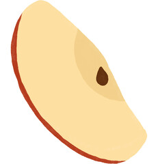 red apple clipart. fruits illustration on transparent background