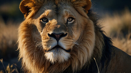 portrait of a lion