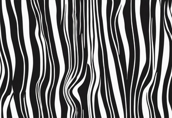 A black and white striped pattern with varying thickness - obrazy, fototapety, plakaty