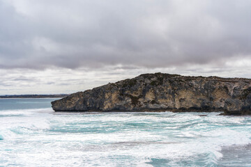 Rugged coastline of Kangaroo Island at Little Sahara