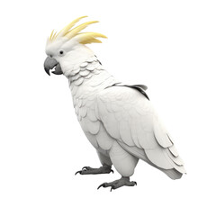 Fototapeta premium Cockatoo PNG Cutout, Generative AI