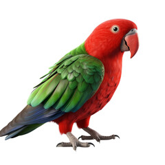 Fototapeta premium Eclectus Parrot PNG Cutout, Generative AI