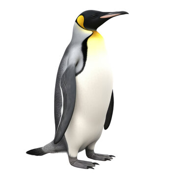 Emperor Penguin PNG Cutout, Generative AI
