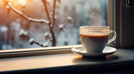 Fototapeten Cup of hot tea © Fauzia