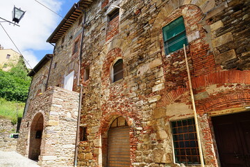 Palace of the old post office in Vicopisano, Tuscany, Italy