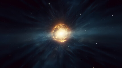 Space galaxy background, 3D illustration of nebulae in the universe