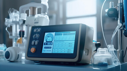 Fototapeta na wymiar Medical equipment and tools in a modern operating room