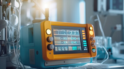 Medical equipment and tools in a modern operating room