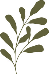 Green Nature Organic Leaf Graphic Element