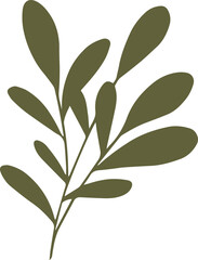 Green Nature Organic Leaf Graphic Element