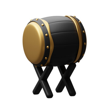 Islamic drum or bedug 3d illustration