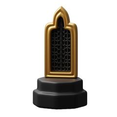 Islamic stage 3d illustration