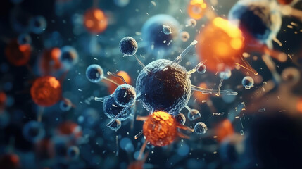 Exploring Nano-Molecular Cells with modern advanced microscopes