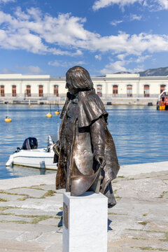 Statue of Josef Ressel, creator of the ship propeller, Trieste; Italy