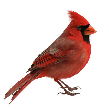 Northern Cardinal PNG Cutout, Generative AI