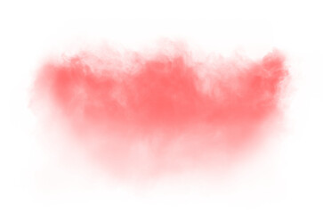 red fog decoration isolated transparent background