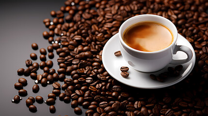 Fototapeta premium Coffee close-up background, business shot