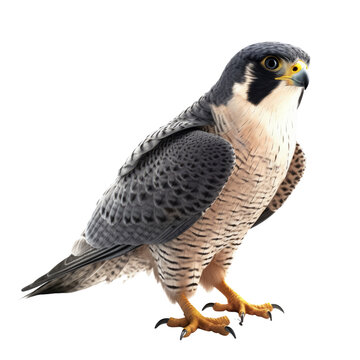 Peregrine Falcon PNG Cutout, Generative AI