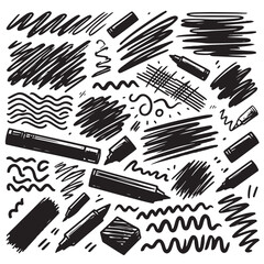 Free download hand brush illustrations collection