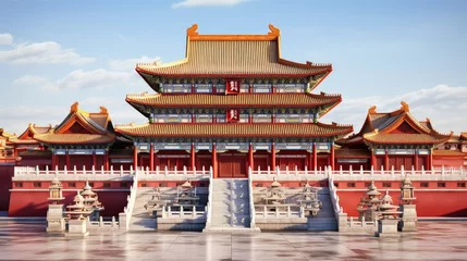 Foto op Plexiglas temple chinese building © PikePicture