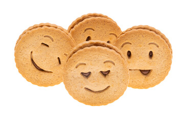cookies smiley isolated