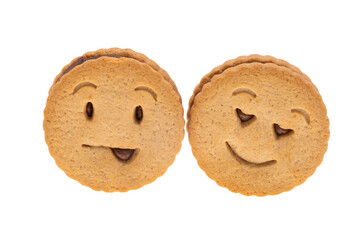 cookies smiley isolated