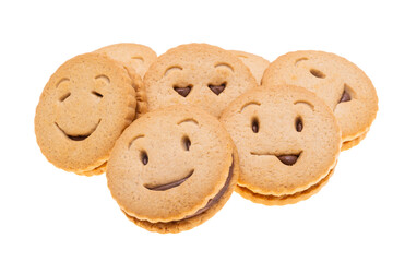 cookies smiley isolated