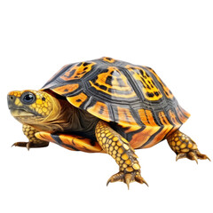Obraz premium Eastern Box Turtle PNG Cutout, Generative AI
