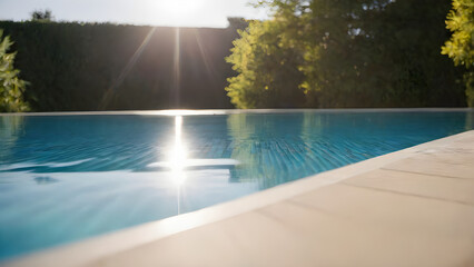 Sunshine swimming pool and healing