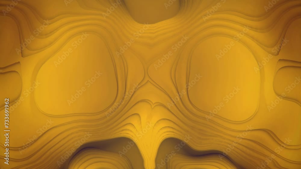 Leinwandbilder Background with a pattern of circles and swirls. 3d rendering loop animation 4K