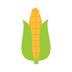 Corn icons, minimalist vector illustration and transparent graphic element. Isolated on white background