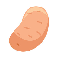 Potato icons, minimalist vector illustration and transparent graphic element. Isolated on white background